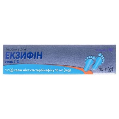 Екзифін гель 1 % по 15 г у тубах