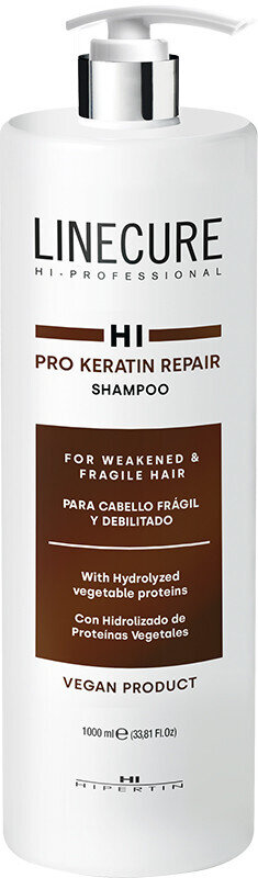 Шампунь Hipertin Linecure Pro Keratin Repair відновлюючий, 1000 мл