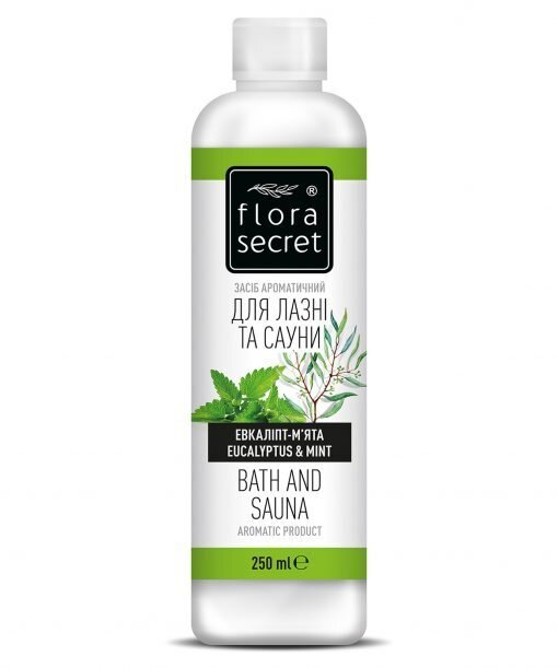 Засіб ароматичний Flora Secret для сауни та лазні Евкаліпт - М'ята, 250 мл