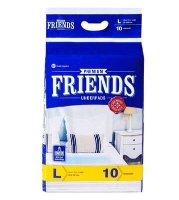 Пелюшки FRIENDS Premium одноразові гігієнічні 60 х 90 см, 10 шт