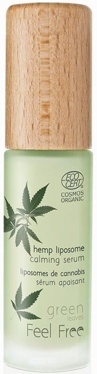 Сироватка для обличчя Feel free Green Leaves антивікова з екстрактом каннабісу, 30 мл
