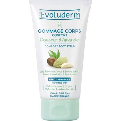Скраб для тіла Evoluderm для чутливої шкіри з мигдалевим молоком, 150 мл