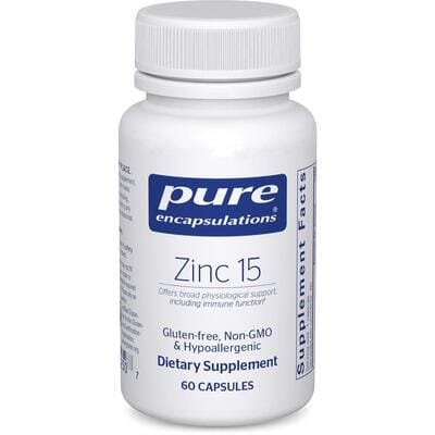 Цинк Pure Encapsulations Zinc 15 мг, 60 капсул