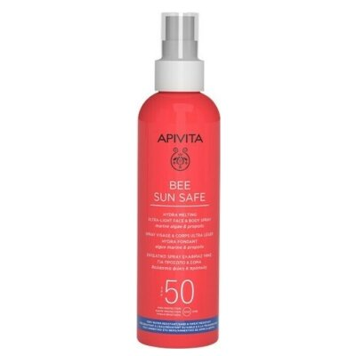 Спрей Apivita Bee Sun Safe SPF50 для обличчя і тіла, 200 мл
