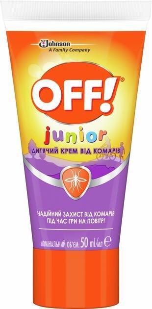 Крем OFF Junior від комарів дитячий, 50 мл
