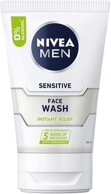 Гель для вмивання Nivea Men Миттєве полегшення для чутливої шкіри чоловічий (88875), 100 мл