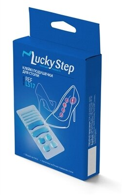 Подушечки клейкі Lucky Step LS17 для стопи гелеві, розмір універсальний, 10 штук