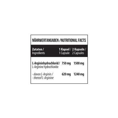 L-аргінін MST Nutrition L-Arginine, 120 капсул