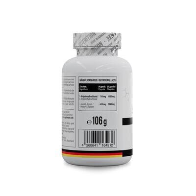 L-аргінін MST Nutrition L-Arginine, 120 капсул