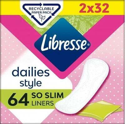 Прокладки щоденні гігієнічні Libresse Dailies Style So Slim, 64 шт
