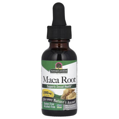 Маки корінь Nature's Answer Maca Root 1000 мг рідкий екстракт без спирту, 30 мл
