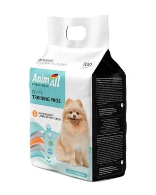 Пелюшки для собак та цуценят AnimAll Puppy Training Pads 60 х 60 см, 100 штук
