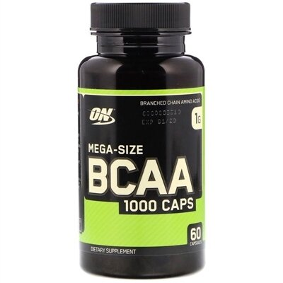 Амінокислота Optimum Nutrition BCAA 1000 Mega-Size, 60 капсул