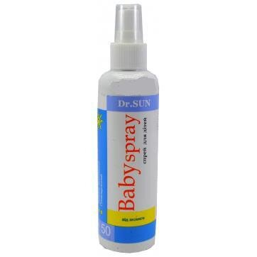 Спрей від засмаги Dr. SUN SPF 50 для дітей, 200 мл у флак.
