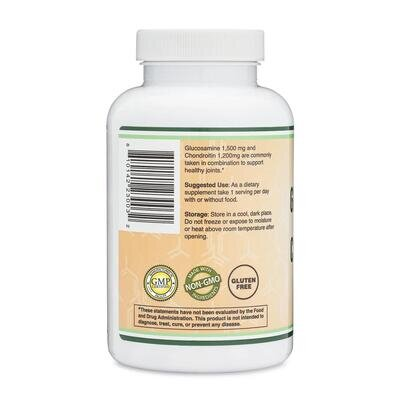 Глюкозамін та Хондроїтин Double Wood Glucosamine Chondroitin 1500 мг та 1200 мг, 180 таблеток