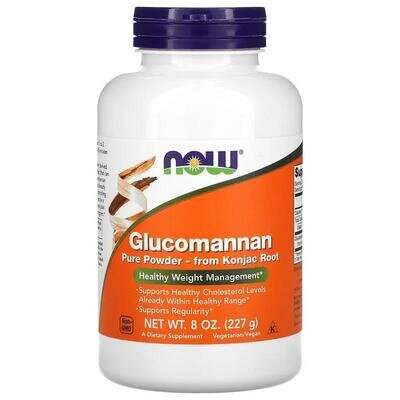 Глюкоманнан NOW Glucomannan порошок, 227 г