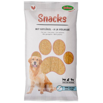 Ласощі жувальні Bubimex Chewing Strips Poultry з птицею для собак, 120 г