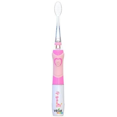 Електрична зубна щітка Vega Kids VK-400Р LIGHT-UP звукова, дитяча, рожева