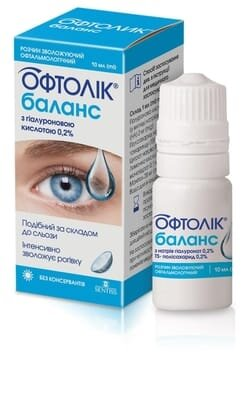Офтолік Баланс краплі очні по 10 мл у флак.