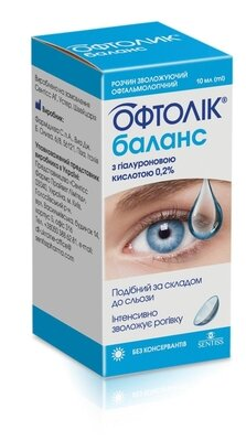Офтолік Баланс краплі очні по 10 мл у флак.
