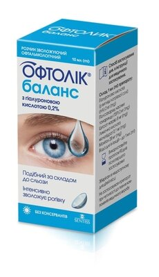Офтолік Баланс краплі очні по 10 мл у флак.