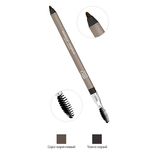 Олівець для брів Eye Care Cosmetic водостійкий, колір темно-сірий, 1,2 г