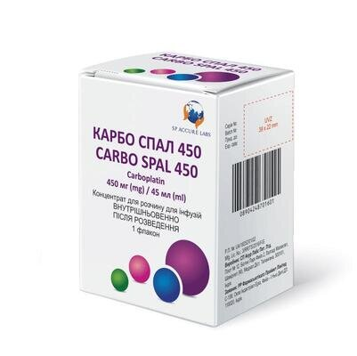 Карбо спал 450 концентрат для р-ну д/інф. 10 мг/мл по 45 мл у флак.