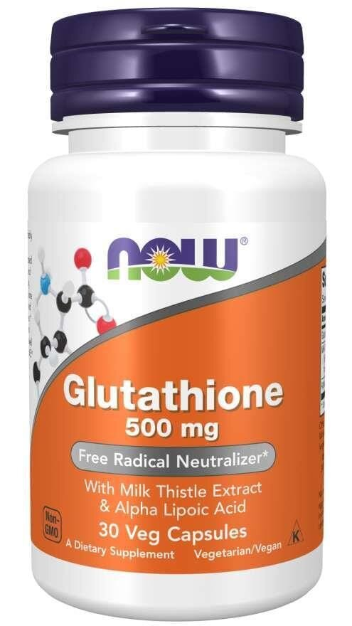 Глутатіон NOW Glutathione 500 мг вег. капсули №30