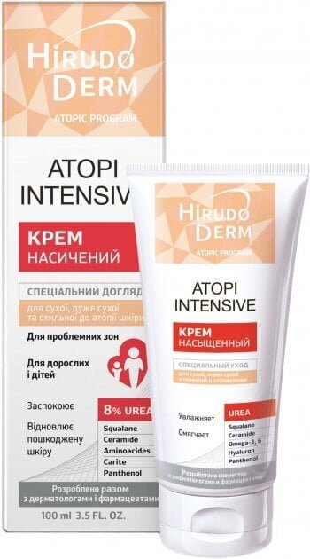 Крем Hirudo Derm Atopic Program Atopi Intensive насичений для сухої, дуже сухої та схильної до атопії шкіри, 100 мл