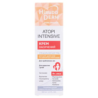 Крем Hirudo Derm Atopic Program Atopi Intensive насичений для сухої, дуже сухої та схильної до атопії шкіри, 100 мл