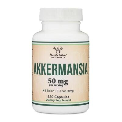 Пробіотик Double Wood Akkermansia 50 мг (5 Billion TFU), 120 капсул