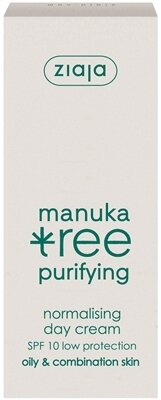 Крем для обличчя Ziaja Листя мануки SPF10 денний, 50 мл