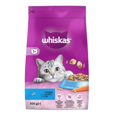 Корм сухий для котів Whiskas з тунцем, 300 г