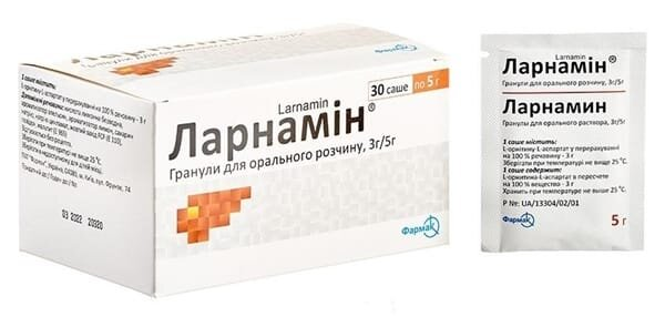 Ларнамін гранули д/ор. р-ну 3 г/5 г №30 у саше