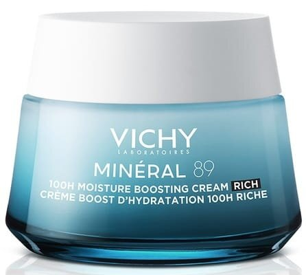 Крем для обличчя Vichy Mineral 89 зволоження 100 годин насичений для сухої та дуже сухої шкіри, 50 мл