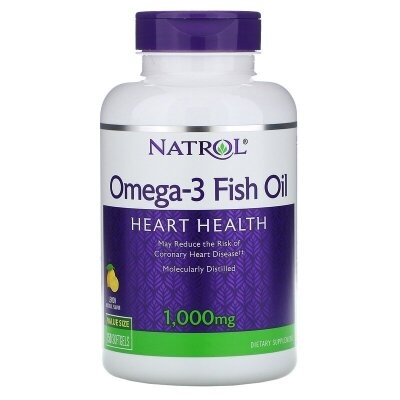Жирні кислоти Natrol Omega-3 1000 мг 30%, 150 капсул
