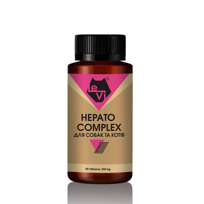Гепато Комплекс для собак та котів LeVi 500 mg, 60 таблеток