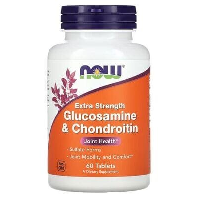 Глюкозамін та хондроїтин NOW Extra Strength Glucosamine & Chondroitin таблетки №60