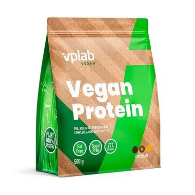 Протеїн VPLab Vegan Chocolate Protein шоколад, 500 г