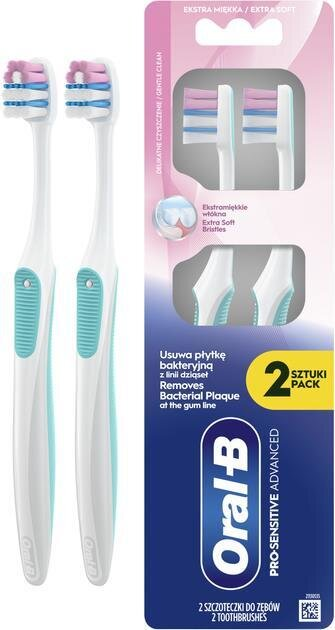Зубна щітка Oral-B Pro-Sensitive Advanced екстрам'яка, 2 шт