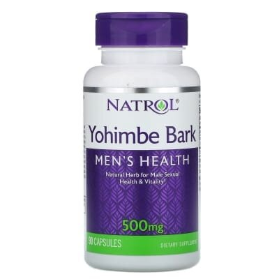 Чоловіче здоров'я Natrol Yohimbe 500 mg, 90 капсул