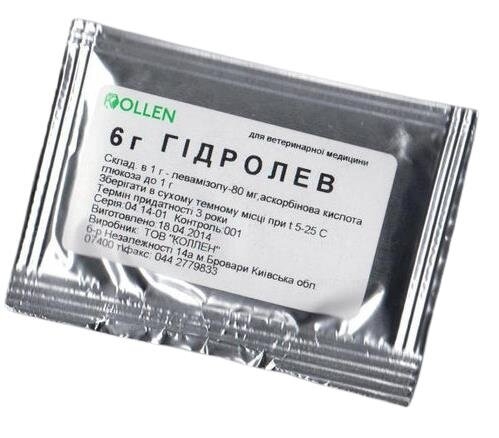 Гідролев (ДЛЯ ТВАРИН) порошок, 6 г