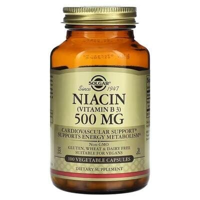 Ніацин Solgar Niacin (Vitamin B3) 500 мг вег. капсули №250