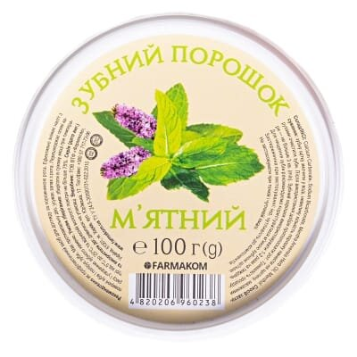 Зубний порошок Фармаком М'ятний, 100 г