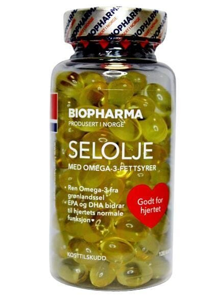Тюленячий жир Biopharma Selolje капсули №120