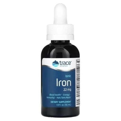 Залізо іонізоване Trace Minerals Ionic Iron 22 мг у краплях, 59 мл