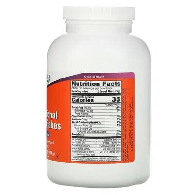 Харчові дріжджові пластівці NOW Nutritional Yeast Flakes, 284 г