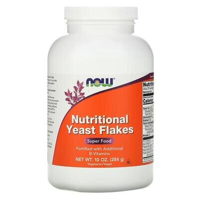 Харчові дріжджові пластівці NOW Nutritional Yeast Flakes, 284 г