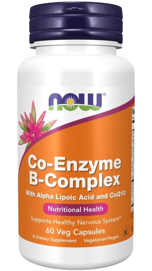 Коензим та В-комплекс NOW Co-Enzyme B-Complex вег. капсули №60
