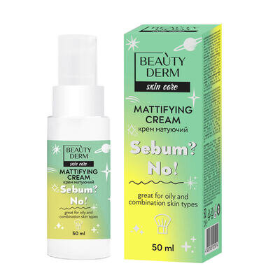Крем для обличчя Beauty Derm матуючий Sebum?No!, 50 мл